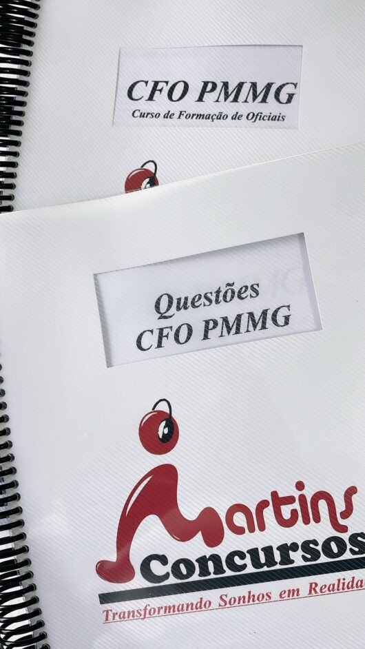 Apostila CFO PMMG KIT Matéria e Questões 2026